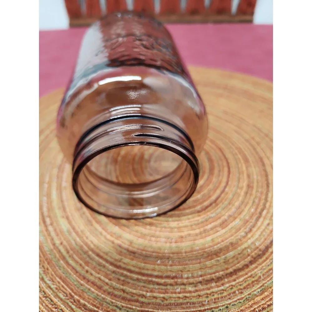 Ball Ideal Amethyst Dimple Mason/Canning Jar 32 Oz. No Lid Made In The USA